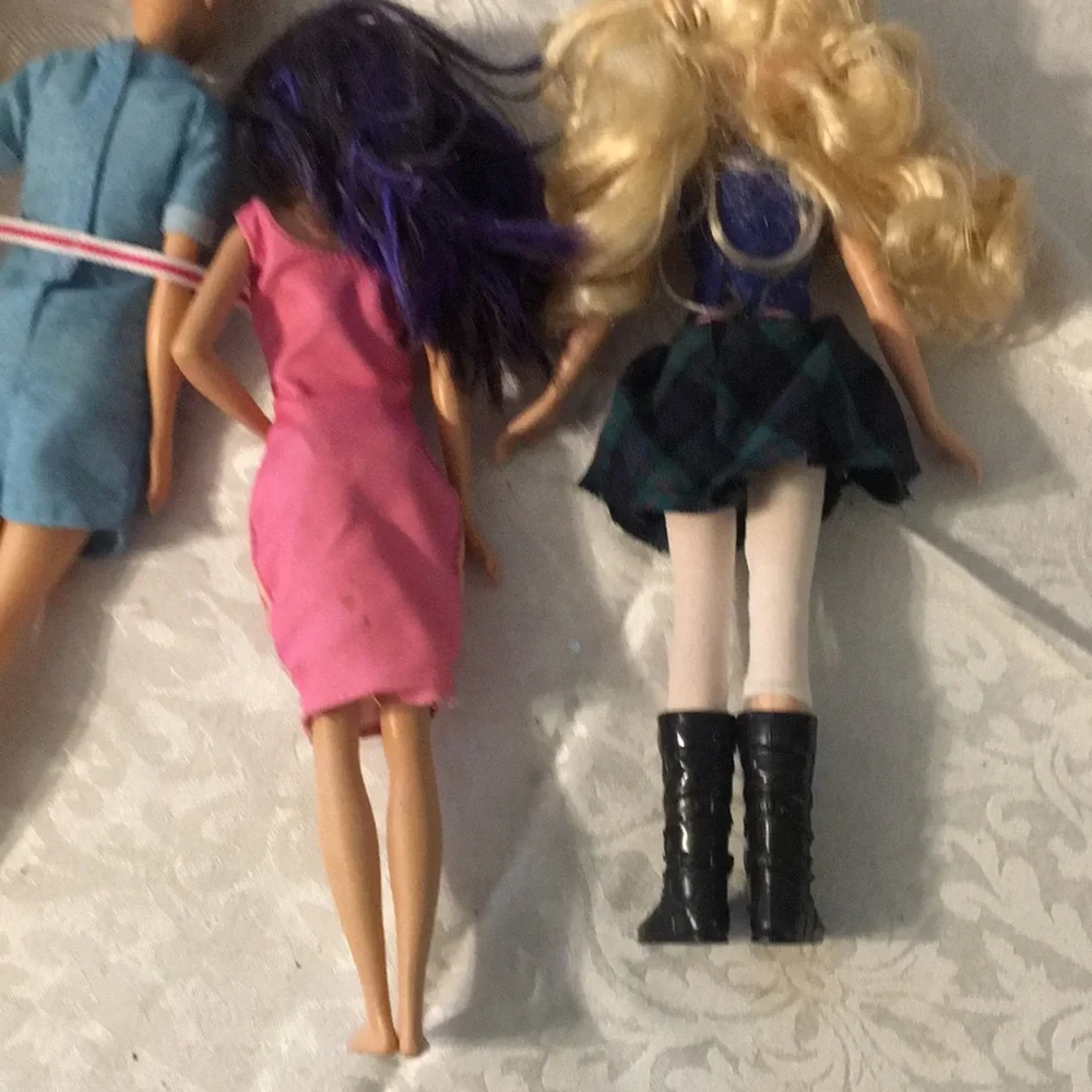 Kids Fashion Dolls Set - Blonde, Blue, Pink, Multicolor